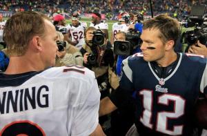 Tom Brady is now 11-5 against Peyton Manning in head-to-head match- ups. 