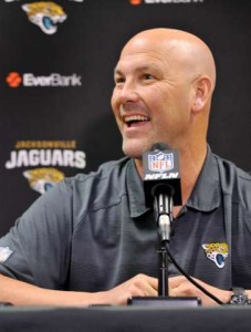 Jacksonville Jaguars Head Coach, Gus Bradley. 