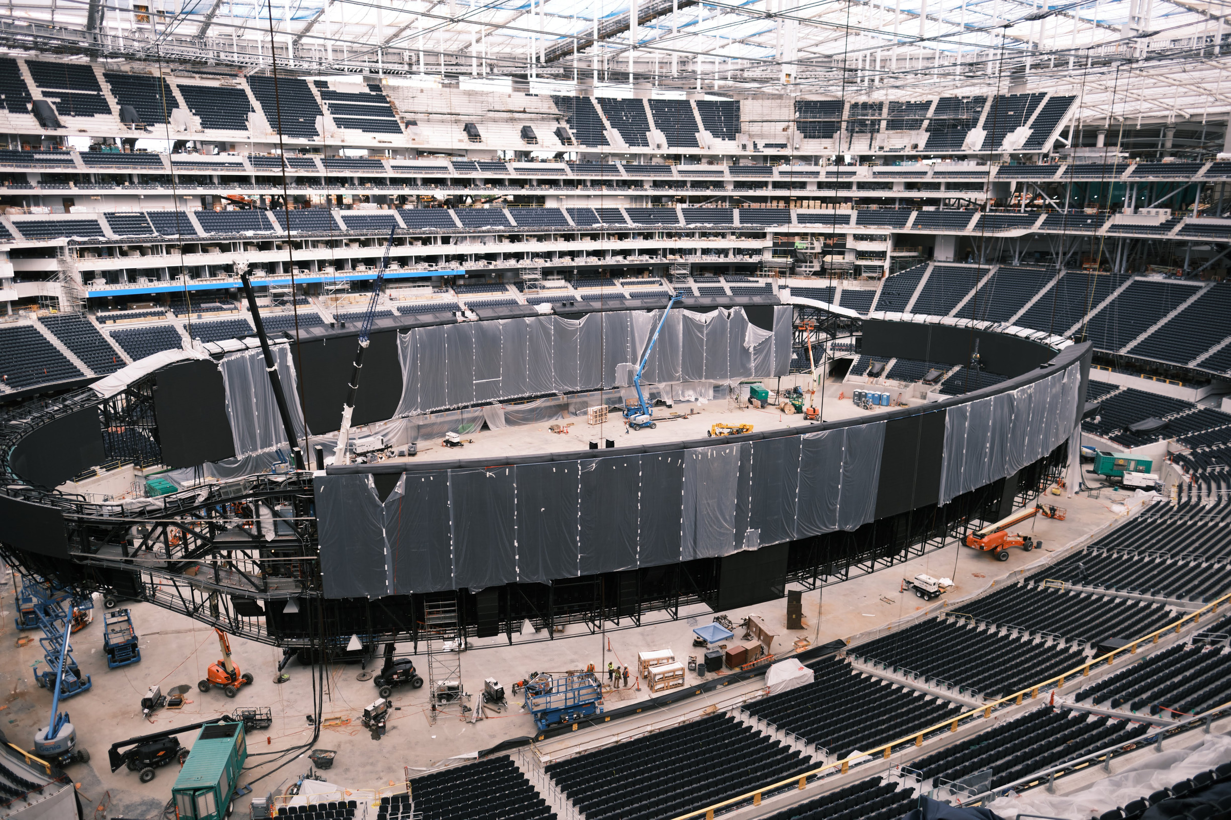 SoFi stadium in LA completes the largest video scoreboard