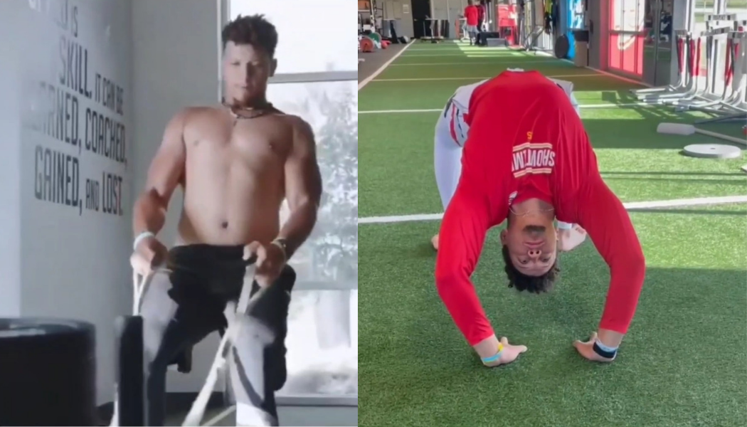 Patrick Mahomes' typical workout and eating habits