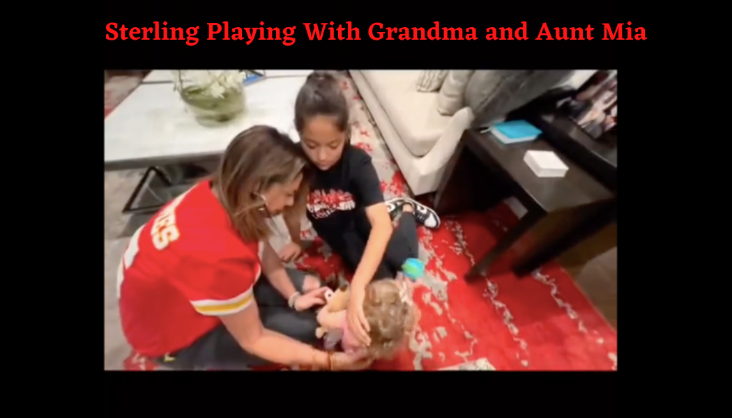 Watch Sterling Playing With Grandma And Aunt Mia