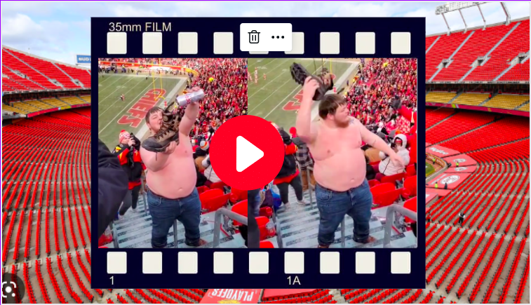 Chiefs Fan Goes Viral for Wild Shirtless Beer Chug [LOOK]