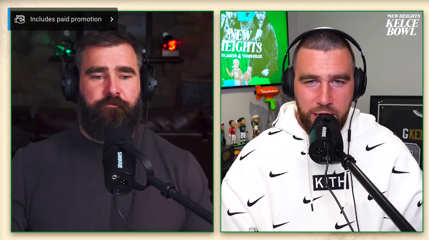 WATCH: Travis and Jason break down to tears during New Heights Podcast