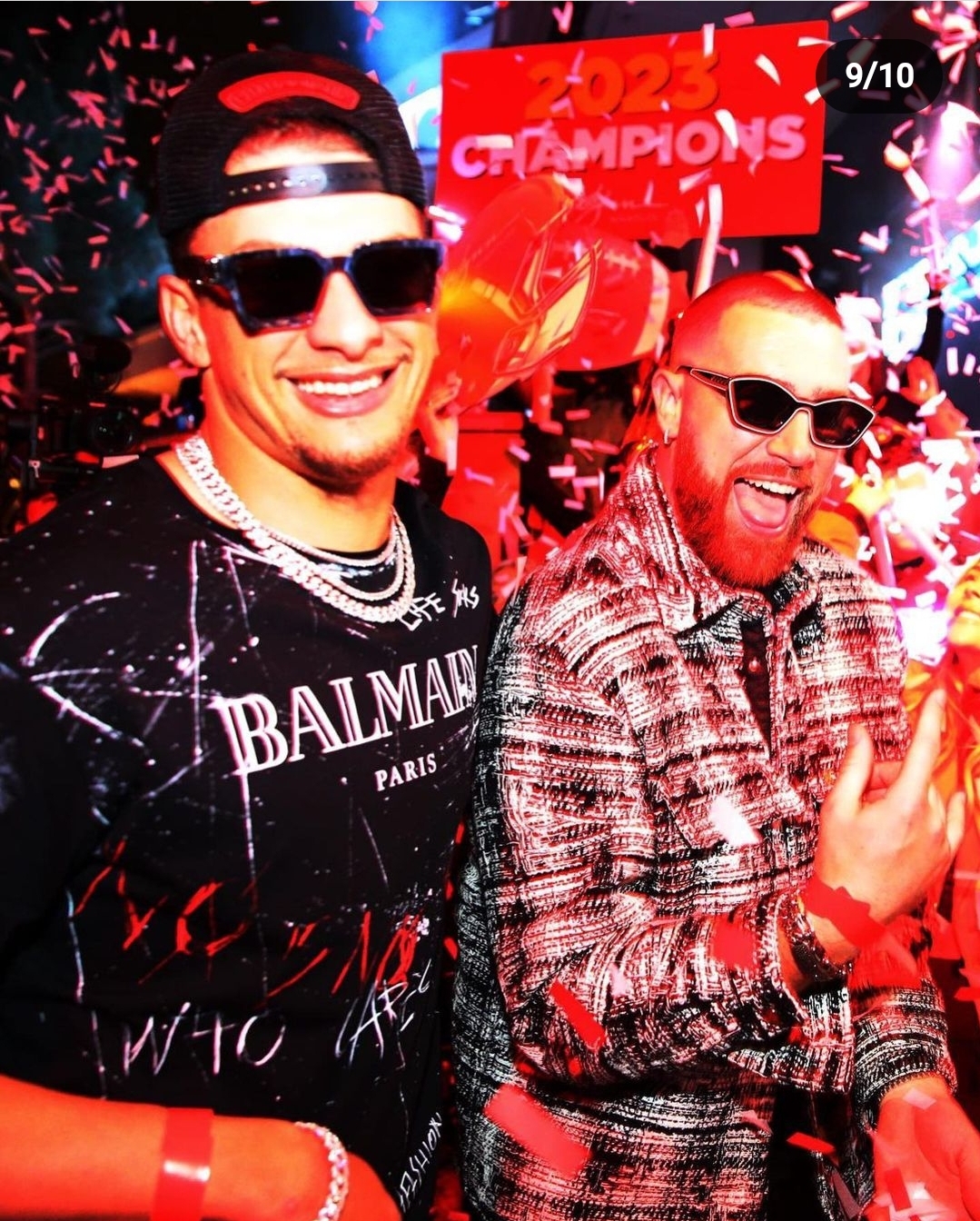 WATCH Mahomes and Kelce party with the Chainsmokers in Vegas