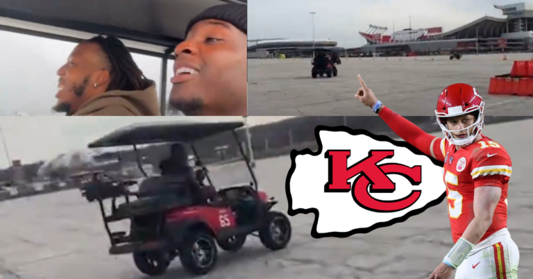 WATCH: Patrick Mahomes got Chiefs' OL personalized golf carts
